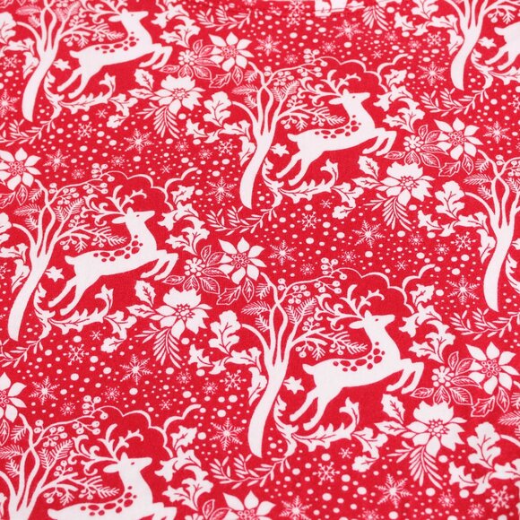 Talbots NWT Red & White Reindeer Christmas Long Sleeve Top - Picture 3 of 7